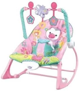 Babies-Up 2-in-1 Infant to Toddler Rocker Chair (Pink) – Baby Bouncer with Calming Vibrations & Soothing Bounce – Grows with Your Child – Newborn up to 18kg