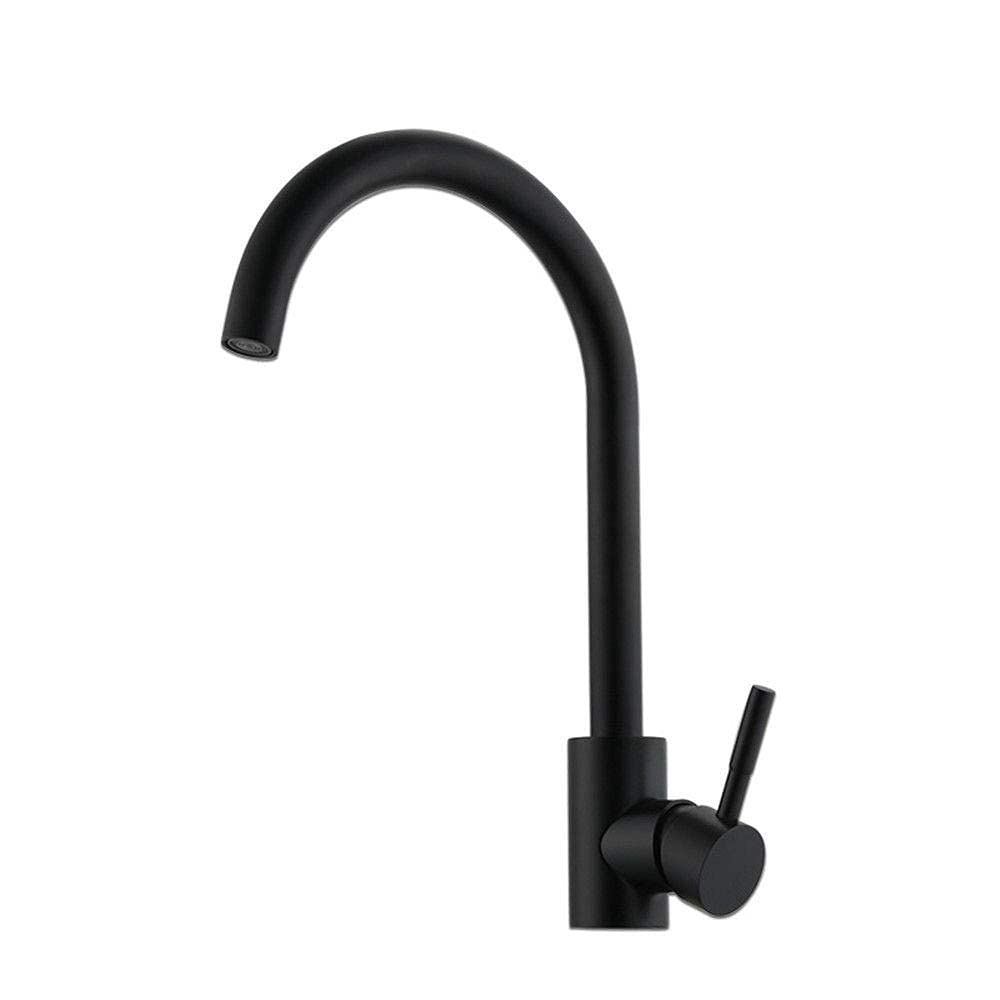 Robinet de cuisine en acier inoxydable mitigeur eau froide chaude pour lavabo