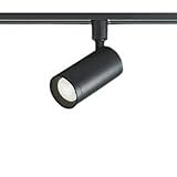 コイズミ 配線ダクトレール用 LEDスポットライト 60W相当 調光 散光 ベーシックシリンダー マットブラック 昼白色:AS53816