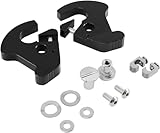 YHMOTO Black Detachable Rotary Mounting Sissy Bar Luggage Rack Latch Clips Kit Fits for Harley Davidson Sportster Touring Street Glide Road King Electra Glide 1986-2022