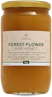 Earthbreath - Forest Flower Raw Honey - 1Kg | Pure, Dark, Unpasteurised and Unfiltered | Natural Sweetener for Cooking, Tea, Coffee, Milk, Juice, Hot & Cold Drinks