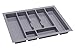 Portaposate da Cassetto 60cm - Universale Organizer Cassetti Cucina - Porta Posate Cucina Cassetto - Divisori per Cassetti Cucina - Durevole Portaposate da Cassetto 530x430mm - Argento