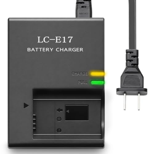 LC-E17 LC-E17E LC-E17C Charger Replacement for Canon EOS RP, EOS R10, EOS Rebel T7i, EOS Rebel T6i, Camera Battery Charger for LP-E17, Fits EOS Rebel T6s, EOS Rebel SL3, EOS Rebel SL2, EOS 77D