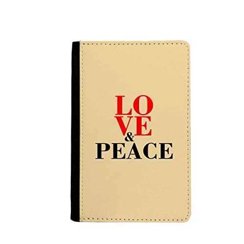 Portefeuille pour passeport Love and Peace idée cadeau originale pour les globe-trotteurs