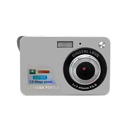fWJ ~jfW^Jʐ^BepBe[WRpNgtHgR[_[ 2.7 "XN[|[^u DV Selfie g 18MP rfIrfIJ ^Ŏ^тȒP(32G SD Card,Silver)