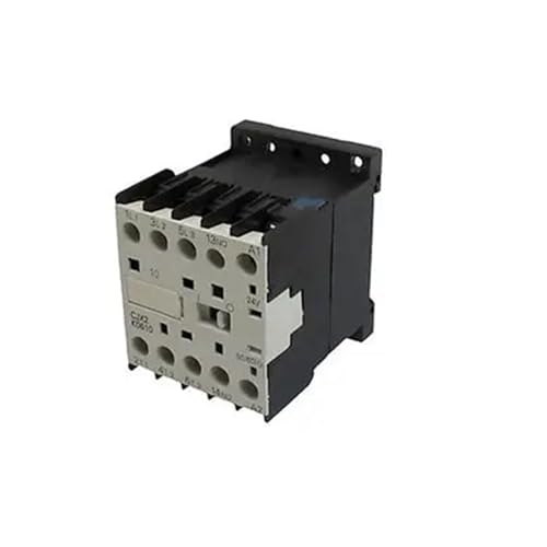 Contacteur AC 3P 1NO CJX2-K0610 bobine 24V rail DIN 35mm interrupteur tripolaire