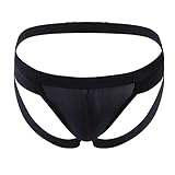 Nzwiluns Mens Jockstrap Underwear Sexy Mesh Sheer Jock Strap Briefs Soft Ice Silk Stretch Athletic S
