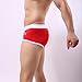 Mens Sports Boxer Briefs Fashion Letter Shorts Pouch High Elastic Close Fitting Panties Breathable Comfort Underpants Red