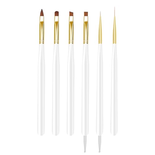 Cepillos de uñas, seis instrumentos de pintura en las uñas de los dedos, hilos finos para pintura de croquillo, manicura para el diseño de frotar dedos, encendedor de dinero, esmalte de uñas, esmalte