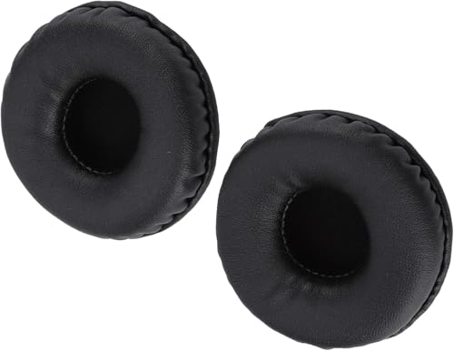 Image of Replacement Ear Cushions for Boat Rockerz 400, 430, 370, 900 and Sony WH-CH500 /CH510 /CH520 Headphones - 70mm Soft Leatherette Earpads with Memory Padding - Black