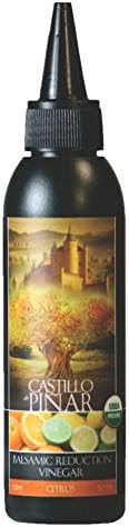 Castillo de Piñar Citrus Balsamic Reduced Vinegar 150ml, Certified USDA Organic Non GMO