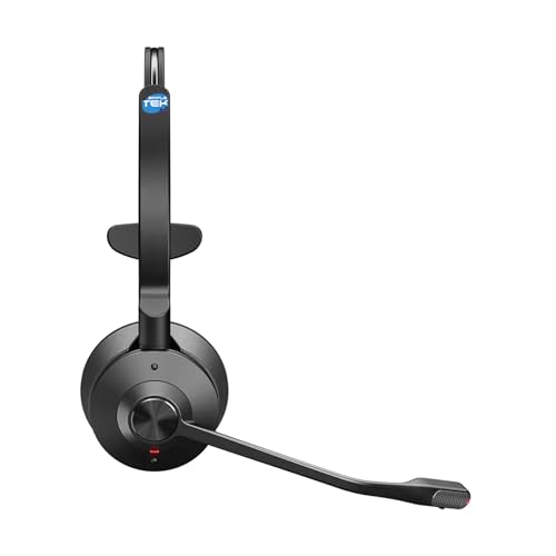 Casque mono sans fil 150m portée avec microphone annulation de bruit