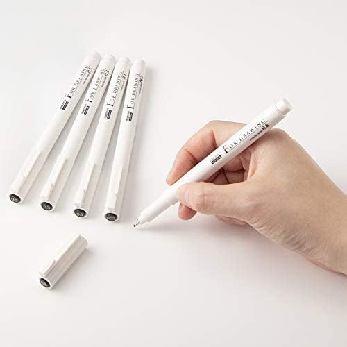 Marvy Uchida Ford Rowing 4600-8A Set of 8, Black/Dark Brown Marking Pens image 5