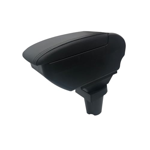 Tocsho Armrest Box for Honda CR-Z CRZ Double Layer Car Interior Storage Center Console Black Stitching