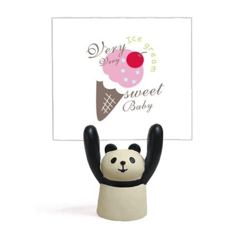 Porte-mémo panda en résine dessin animé Cherry Sweet pour décoration de bureau