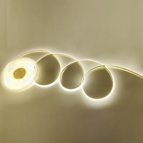 Tira LED COB Doble Blanco 5M 608 LEDs/m 24V Flexible miniatura 3