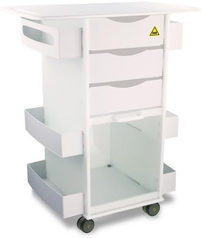 MRI Core DX Lab Cart with Extended 29 in. Top & Clear Sliding Door - 29 x 34 x 19 in.