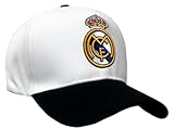 Real Madrid Adjustable Snapback Hat, Licensed R. Madrid Dad Cap. White