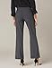 Calvin Klein Women's Classic Fit Straight Leg Lux Suit Pant, Charcoal, 10