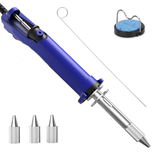 WEP 929D VI 180W Electric Desoldering Iron Tool Temperature Controlled with Removable Solder Sucker with 3 Nozzles Pump Function Soldering Iron