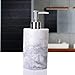 Produktbild Seifenspender Resin,Weißer Marmor Muster Mode Einfach 500 Ml Mit Pumpe Nachfüllbar Shampoo Hand-Desinfektionsmittel Lotion Flasche Drücken Flasche Geeignet Für Bad Küche Hotel Dekoration