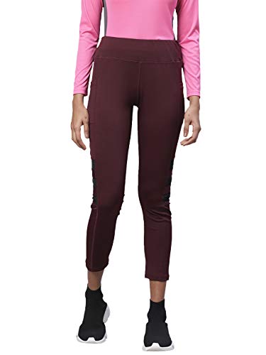 Image of CHKOKKO Women's High Rise Regular Fit Polyester Blend Sports Leggings (JSSTIGHT)