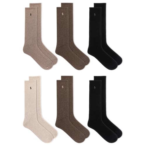 POLO RALPH LAUREN Men's Performance Crew Socks 6 Pack - Image 5