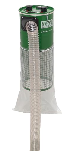 Record Power CGV286-3-WALL-US Dust Extractor 150L, 2200W