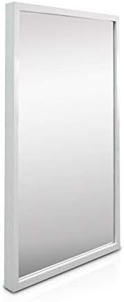 Classic by Casa Chic - Wall Mirror - 90x60 cm (2x3 feet) - Solid Wood - White