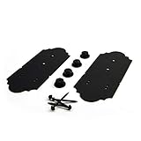 OZCO 56676 Laredo Sunset 8-inch Post to Beam Flush Connector (2 per Pack) , Black