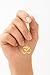 Sunny Aura Gold Om Symbol Necklace, 14-24 Inches Cable Chain, Sterling Silver with Gold Plating, Spiritual Yoga Pendant, Delicate Minimalist Design for Women