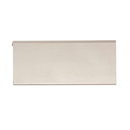 Image of Amerock | Cabinet Pull | Polished Nickel | 3 inch (76 mm) Center to Center | Edge Pull | 1 Pack | Drawer Pull | Drawer Handle | Cabinet Hardware