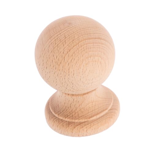 KOCKSHION Columnas Decorativas De Madera Maciza Remates para Postes De Cama Estilo Romano Decoración De Muebles para Interior Tallado Manual para Manualidades