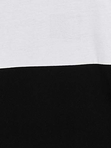 Image of GRITSTONES Multicolour T-Shirt for Boys and Kids with Stipe On Sleeves - GSKFSTSHT2504BLKWHTRD P