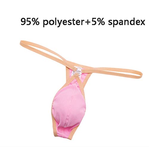 Men'S Big Pouch Thong Sexy Low Rise Bulge Mens T-Back Underwear3