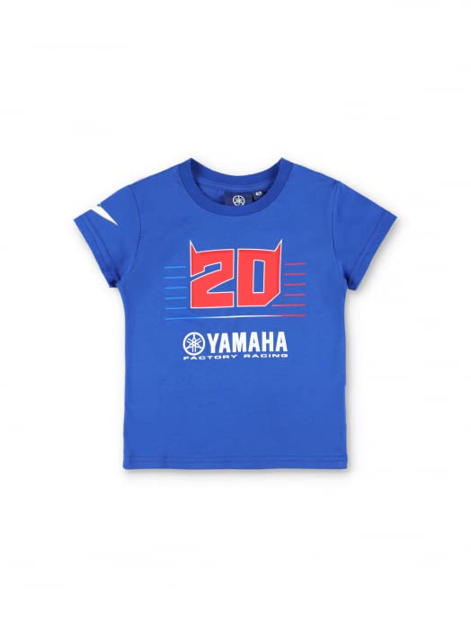 Fabio Quartararo T-Shirt Enfant Yamaha Racing 20 Officiel MotoGP - Bleu - 2/3 Ans