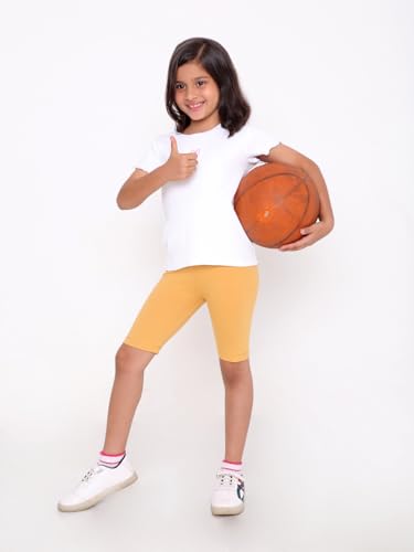Image of TotzTouch Girls Cotton Stretchable Cycling Shorts | Girls Summer Shorts