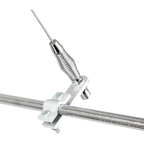 RoadPro 28" AM/FM Mirror Mount Stainless Steel Antenna Kit Cover
