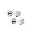 Illusion Tunnel Screw Plug Silver-tone Stainless Steel Unisex Men Earrings 5mm