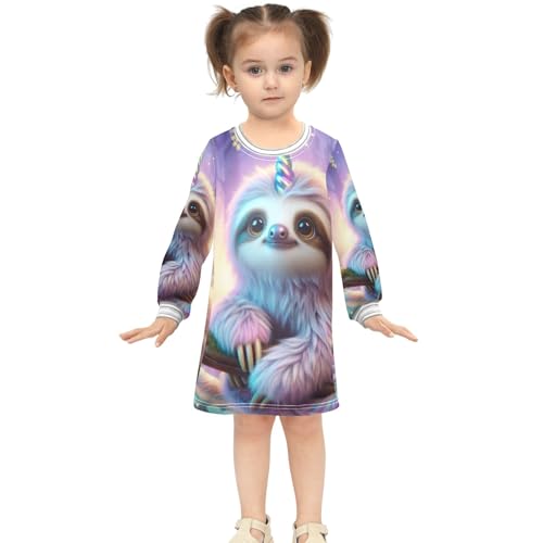 Jellyfish Sea Life Blue Toddler Sweater Dress Funny Long Sleeve 2t - 8 Years Spring Pink Toddler Dress3