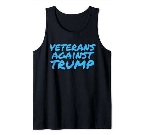 Veterani contro Trump Divertente Anti Trump Abbigliamento Canotta