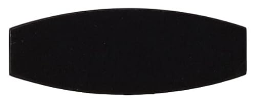 Howard Miller Landre Table Clock 645-841 – Black Satin Wooden Base, Beveled Glass Arch Frame, Black Arabic Numerals, Felt-Covered Bottom, Battery-Operated Alarm Clock, Modern Clock  #TOP3