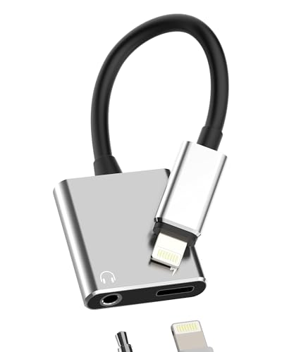 �A�C�t�H�����C�g�j���O�ϊ��A�_�v�^�[(2in1)�L��3.5mm�C���z���W���b�N�A�����ɉ��y���y����ipad�[�d�P�[�u���A�A�b�v���X�}�z�ʘb�w�b�h�t�H������Adapter Aux Android �Ή�Apple MFI�F�؃C���t�H���\�P�b�g�[�d���҃A�N�Z�T