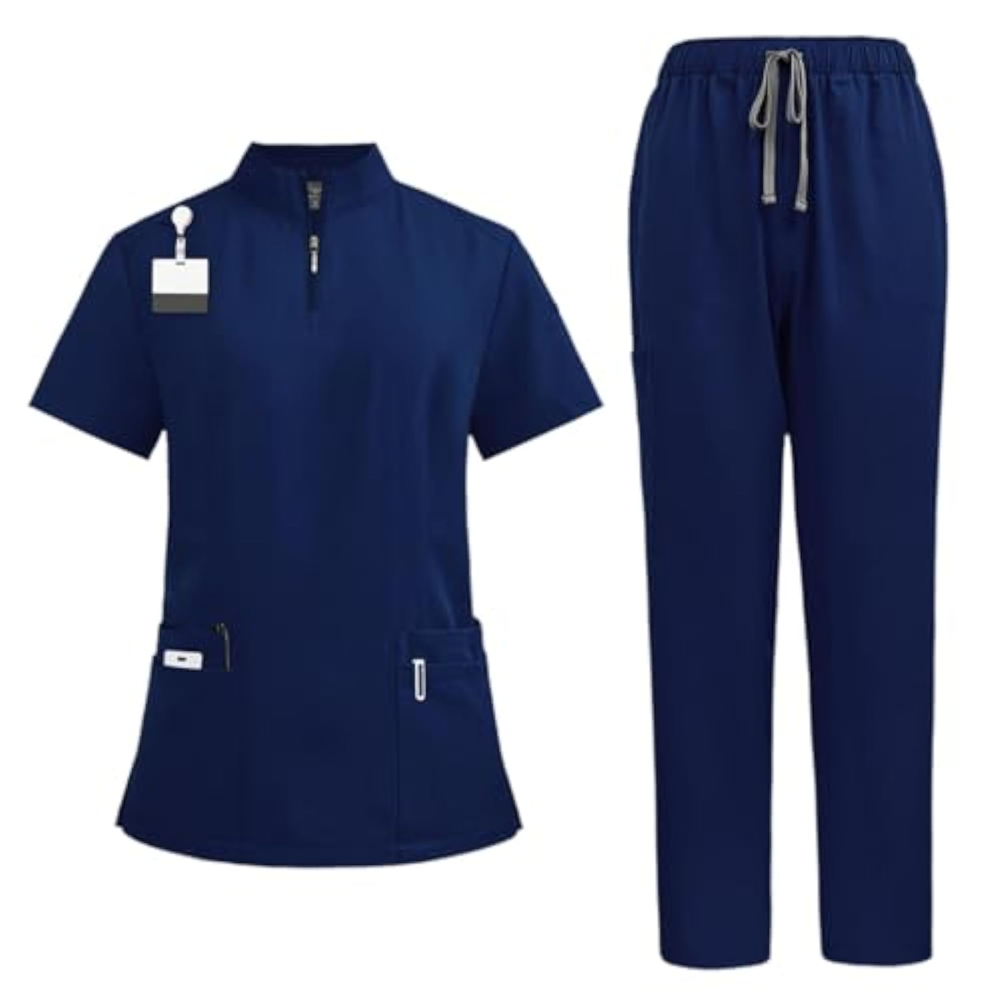 Nursing Scrub Set Top and Pants for Beauty Salon & SPA