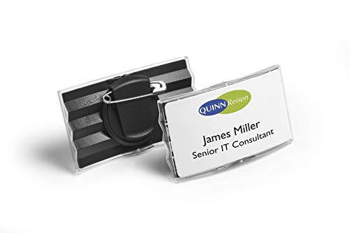 Porte-badge Convexe Durable haut de gamme en acrylique transparent pour événementiel
