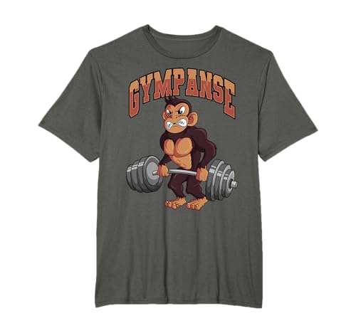 Gympanse Fitness Gym AFFE Schimpanse Bodybuilding T-Shirt