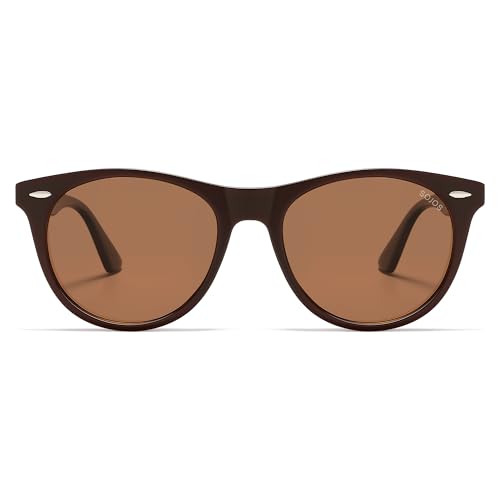 Image of SOJOS Classic Polarized Sunglasses for Women Men Small UV400 SJ2076 | Lightweight Design Frame for All-day Comfort