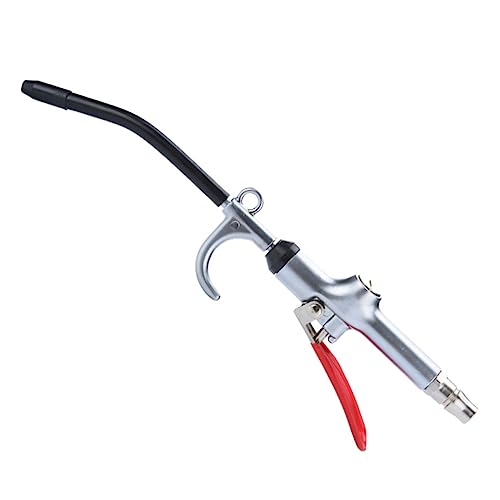 KONTONTY Air Compressor Blower Metal Air Blower Blow Cleaner Duster Pneumatic Long Pole for Pc