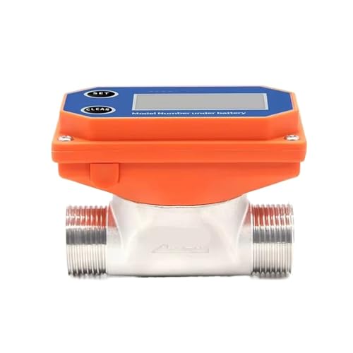 Capteur de débit d'eau numérique LCD inox 32 débitmètre fileté intérieur
