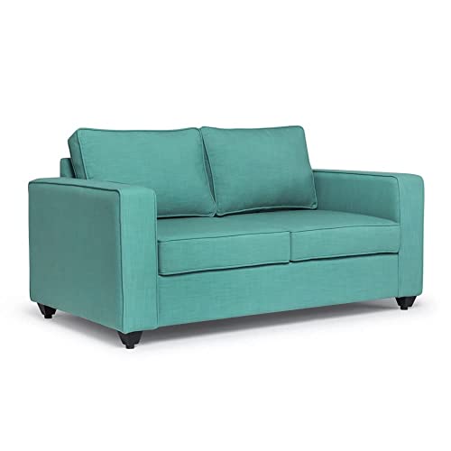 Image of Wakefit Sofa Set | 3 Year Warranty | Sofa 6 Seater, 6 Seater Sofa for Living Room, Wooden Sofa Set, Sofa Set 3+2+1 Seater - Napper(Linen Charm : Linen Charm Lagoon)